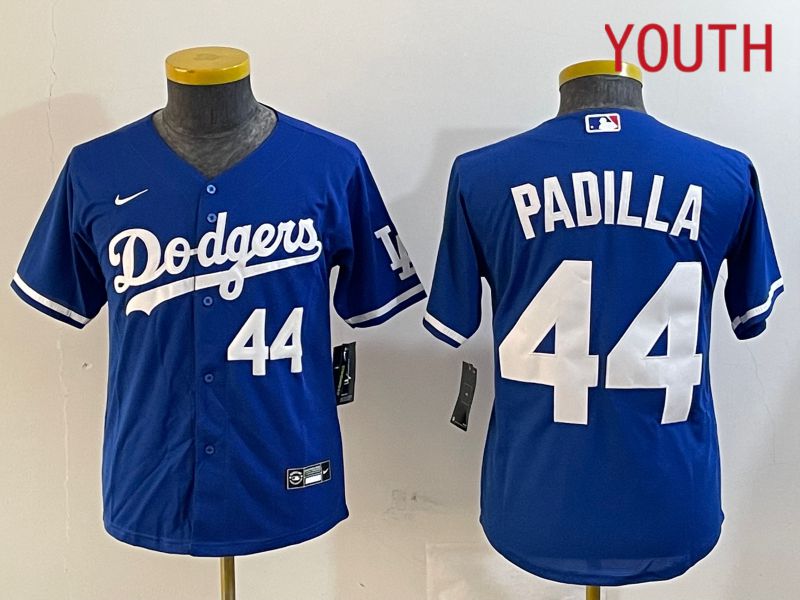 Youth Los Angeles Dodgers 44 Padilla Blue Game 2024 Nike MLB Jersey style 12162